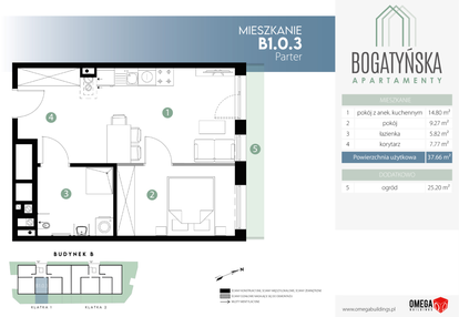 Mieszkanie w inwestycji: Bogatyńska Apartamenty - Etap II