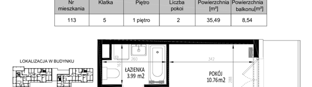 Mieszkanie w inwestycji: Krakowskie Tarasy etap V