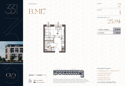 Mieszkanie w inwestycji: Kopcińskiego 33