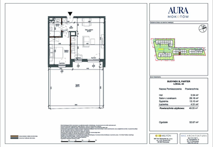 Mieszkanie w inwestycji: Aura Mokotów II