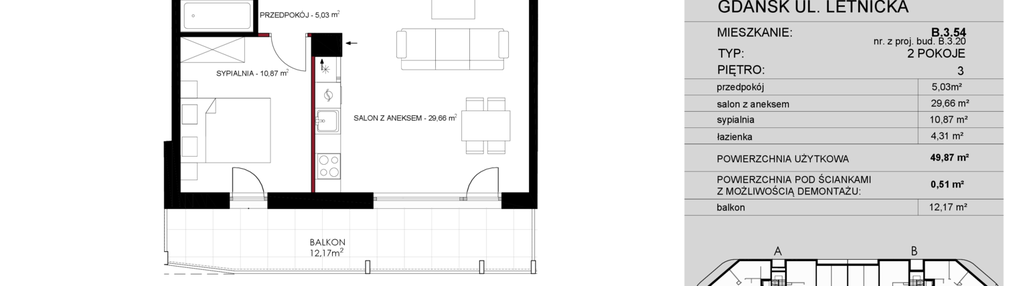 Mieszkanie w inwestycji: Letnicka Residence