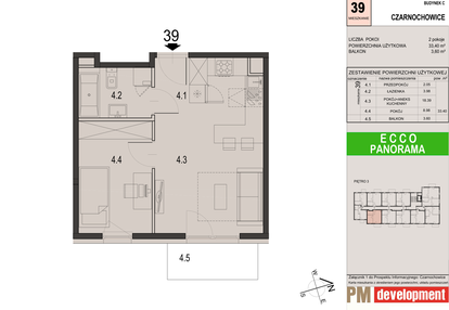 Mieszkanie w inwestycji: Ecco Panorama etap II budynki C, D