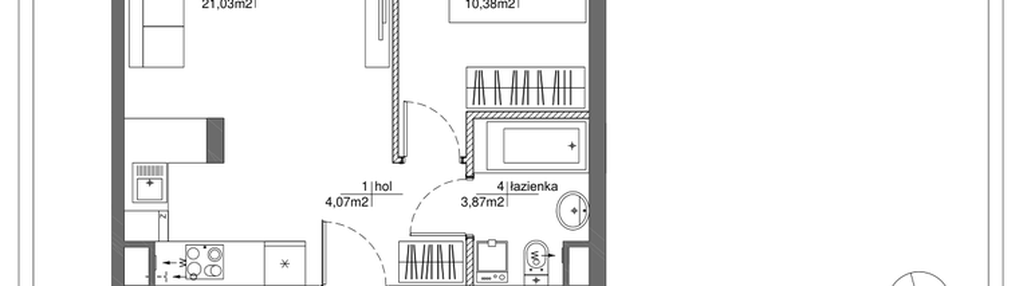 Mieszkanie w inwestycji: Rytm Mokotowa - etap 1B