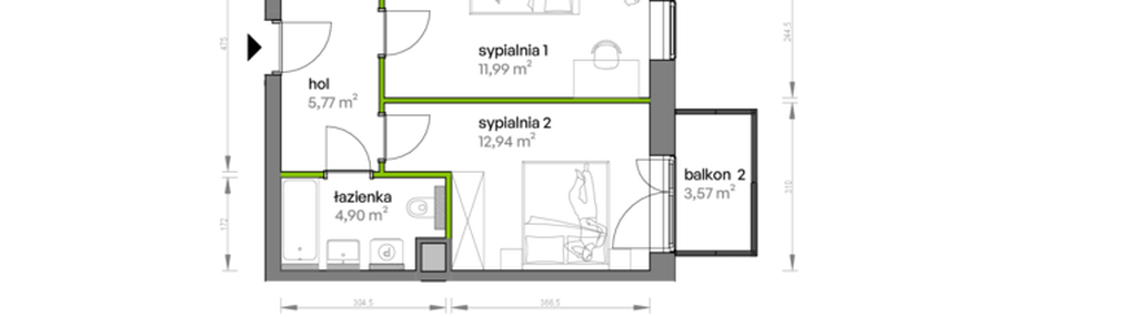 Mieszkanie w inwestycji: Ptasia Vita