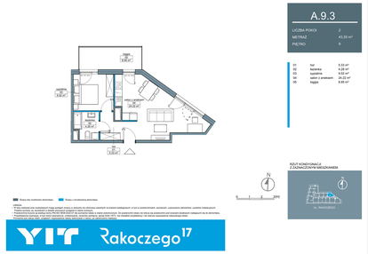 Mieszkanie w inwestycji: Rakoczego 17