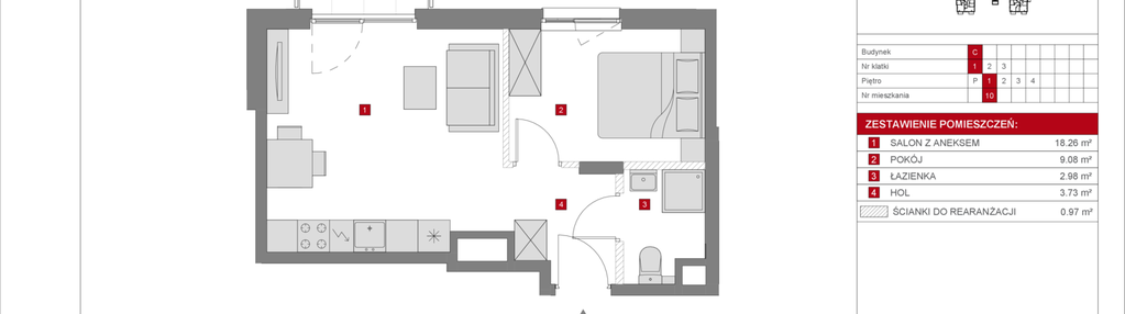 Mieszkanie w inwestycji: Dzielnica Mieszkaniowa Metro Zachód - etap 8.1