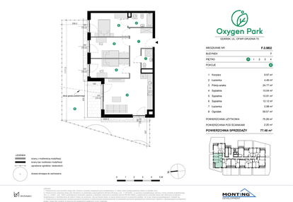 Mieszkanie w inwestycji: Oxygen Park etap III