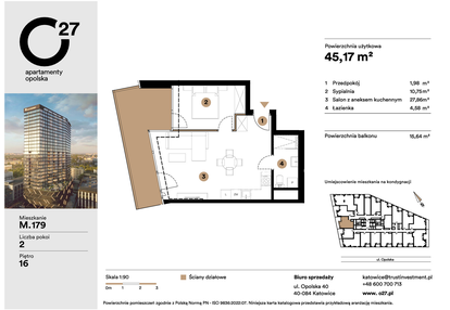 Mieszkanie w inwestycji: O27 Apartamenty Opolska