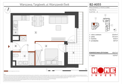 Mieszkanie w inwestycji: Warszawski Świt etap IX