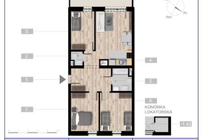 Mieszkanie w inwestycji: Szczytno Dąbrowskiego - etap 3