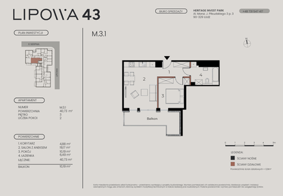 Mieszkanie w inwestycji: Lipowa 43