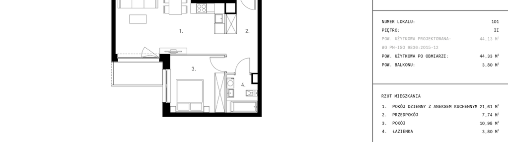 Mieszkanie w inwestycji: Staszica 3