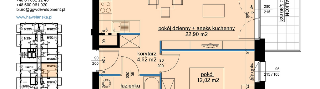 Mieszkanie w inwestycji: Osiedle Hawelańska etap III - bud. B
