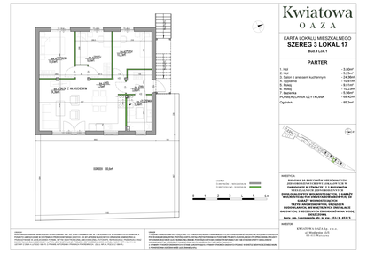 Mieszkanie w inwestycji: Kwiatowa Oaza