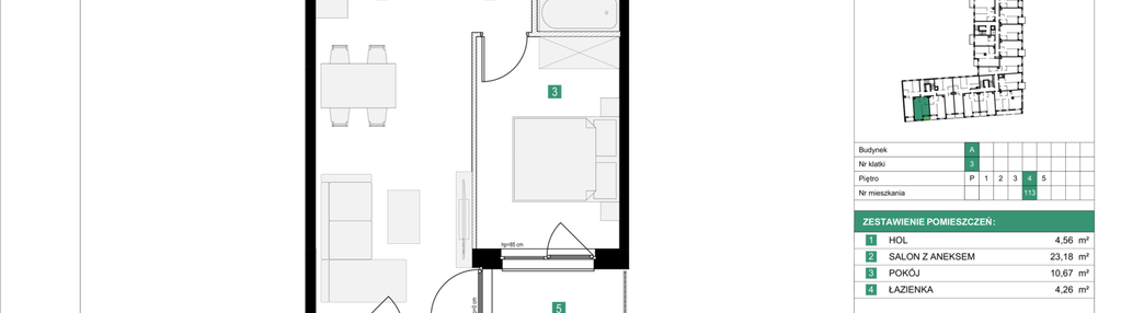 Mieszkanie w inwestycji: Osiedle Międzyleska - etap III