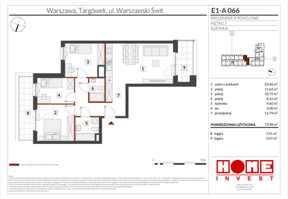 Mieszkanie w inwestycji: Warszawski Świt etap X
