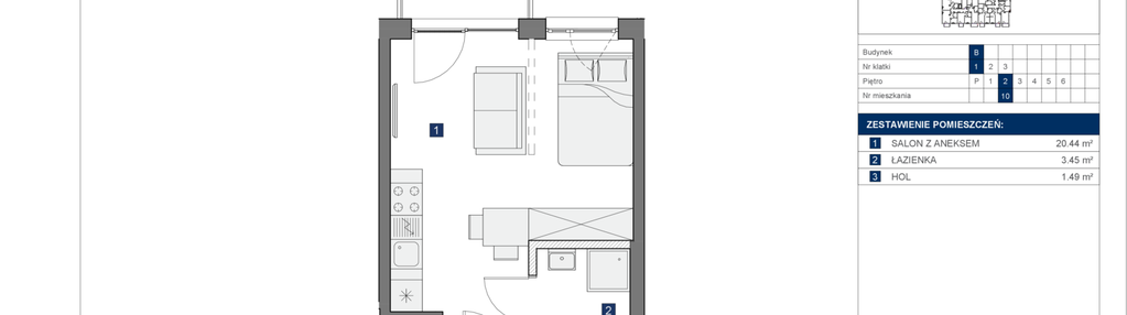 Mieszkanie w inwestycji: Osiedle Bokserska 71 Etap 2 Faza 2