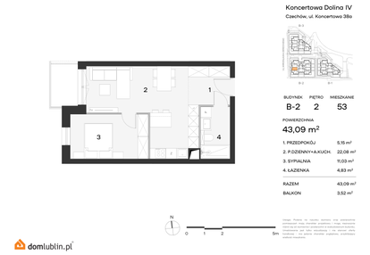 Mieszkanie w inwestycji: Koncertowa Dolina