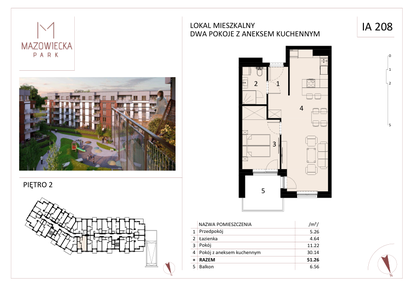 Mieszkanie w inwestycji: Mazowiecka Park - budynek I