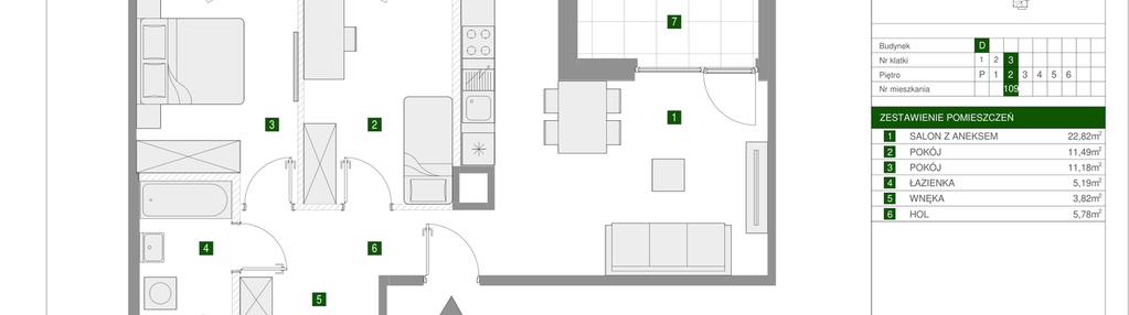 Mieszkanie w inwestycji: Osiedle Urbino etap 1.4