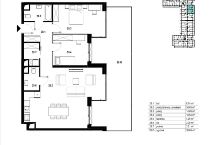 Mieszkanie w inwestycji: Osiedle Mozaika