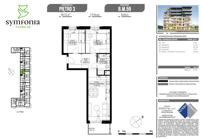 Mieszkanie w inwestycji: Symfonia Ptasia 28