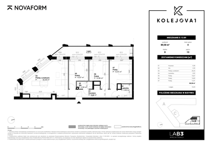 Mieszkanie w inwestycji: Kolejova 1