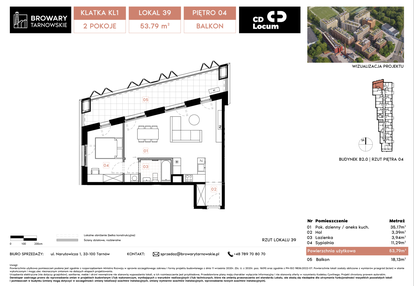 Mieszkanie w inwestycji: Browary Tarnowskie etap 1