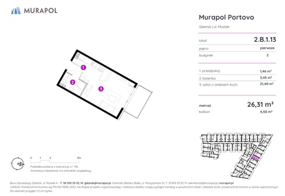 Mieszkanie w inwestycji: Murapol Portovo