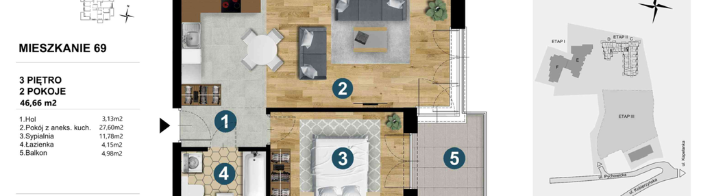 Mieszkanie w inwestycji: Kapelanka-Pychowicka Etap II