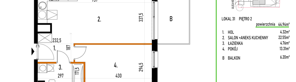 Mieszkanie w inwestycji: Kowalskiego 37