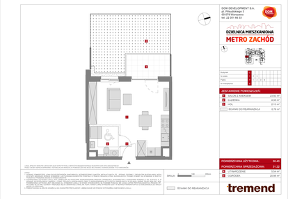 Mieszkanie w inwestycji: Dzielnica Mieszkaniowa Metro Zachód - etap 8.1