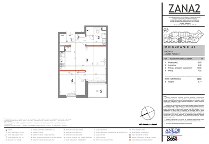 Mieszkanie w inwestycji: Zana 2