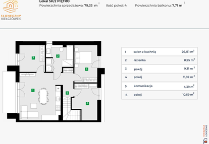 Mieszkanie w inwestycji: Słoneczny Kiełczówek etap VII