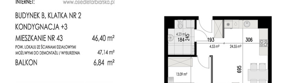 Mieszkanie w inwestycji: Osiedle Farbiarska II