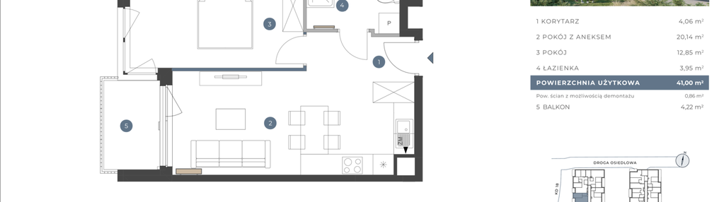 Mieszkanie w inwestycji: Astelia Park etap 1A i 3