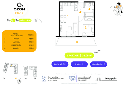 Mieszkanie w inwestycji: Osiedle Ozon etap VII