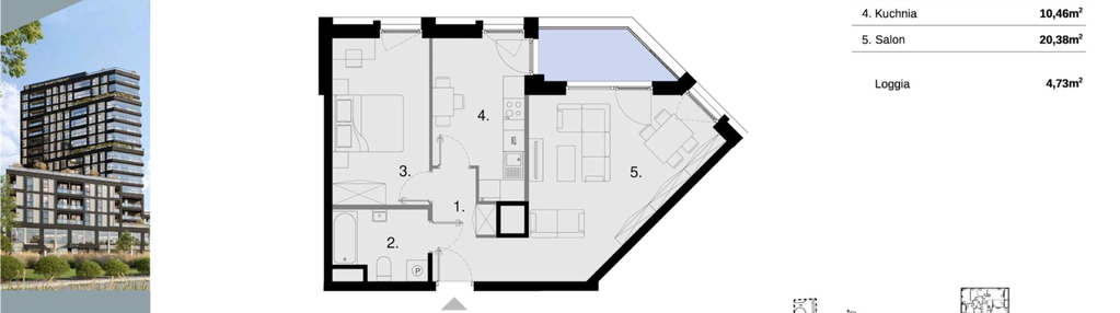 Mieszkanie w inwestycji: Sky Trust etap II