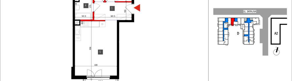 Mieszkanie w inwestycji: Skrajna 9 bud. D