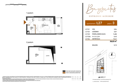 Mieszkanie w inwestycji: Baysuites