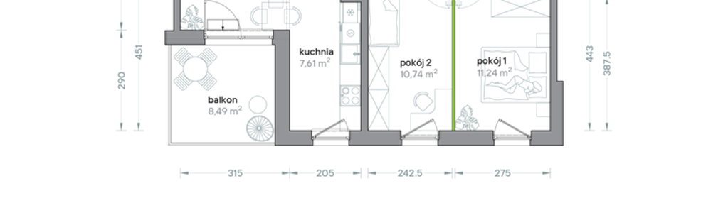 Mieszkanie w inwestycji: Podhalańska Vita