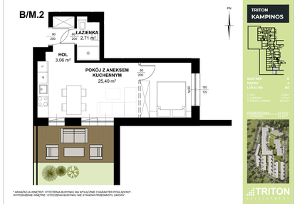 Mieszkanie w inwestycji: Triton Kampinos III