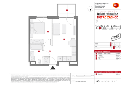 Mieszkanie w inwestycji: Dzielnica Mieszkaniowa Metro Zachód - etap 13
