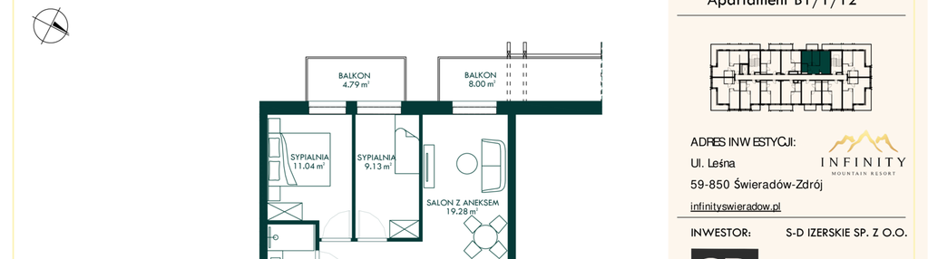 Mieszkanie w inwestycji: Infinity Mountain Resort etap 2