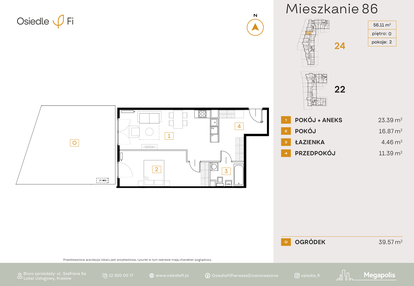 Mieszkanie w inwestycji: Osiedle Fi bud. 22, 24