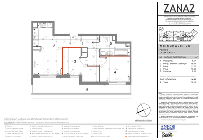 Mieszkanie w inwestycji: Zana 2