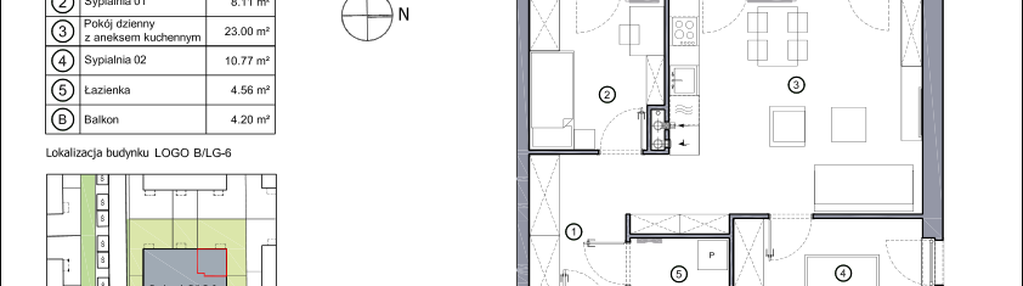 Mieszkanie w inwestycji: os. Linea w Buku