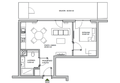 Mieszkanie w inwestycji: Zielona Marina - Apartamenty inwestycyjne