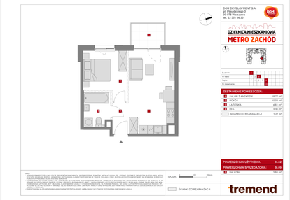 Mieszkanie w inwestycji: Dzielnica Mieszkaniowa Metro Zachód - etap 8.1
