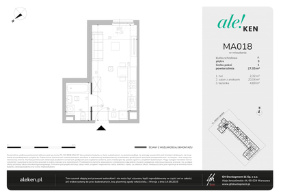 Mieszkanie w inwestycji: Ale!Ken